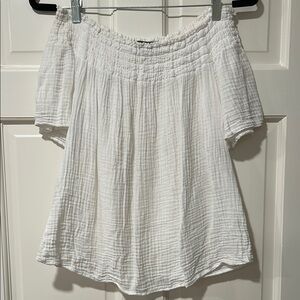 Michael Stars White Off-Shoulder Top